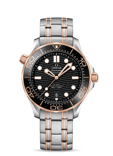 Omega Seamaster Diver 300M Master Co-Axial 42 Stainless Steel / Sedna Gold / Black / Bracelet